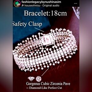 Cubic zirconia bracelet